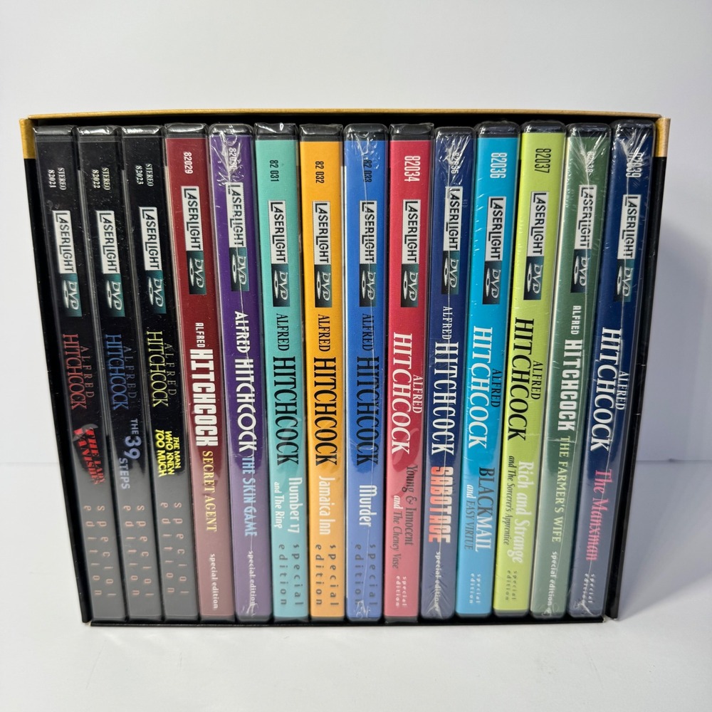 Alfred Hitchcock Collection The Early Years 14 DVD Box Set Laserlight New Sealed